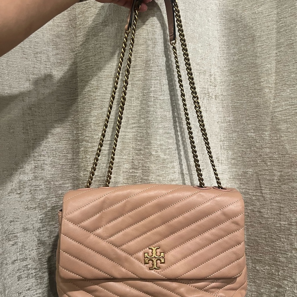 Tory Burch Blush Quilted Shoulder Bag